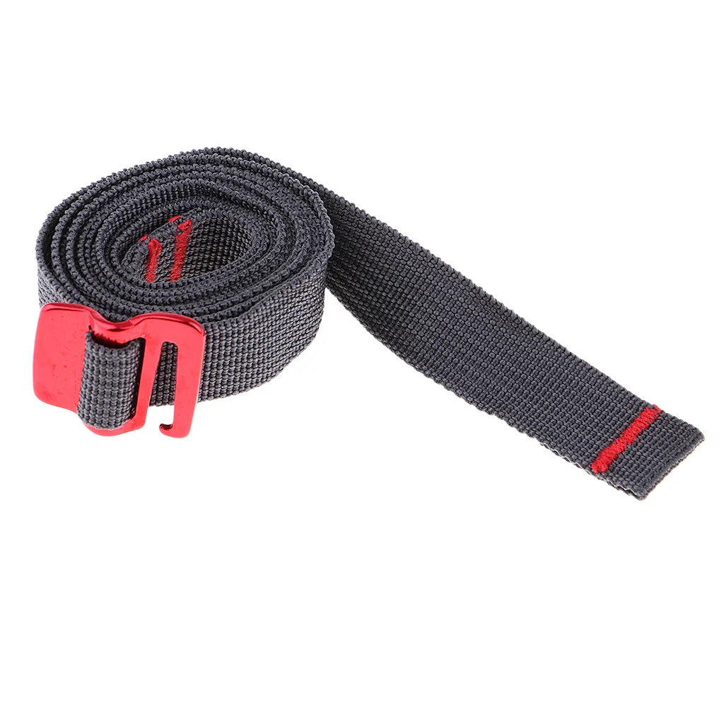 Multifunction Black Hook Loop Fastening Strap for Bundling Luggage, Tents, Backpacks