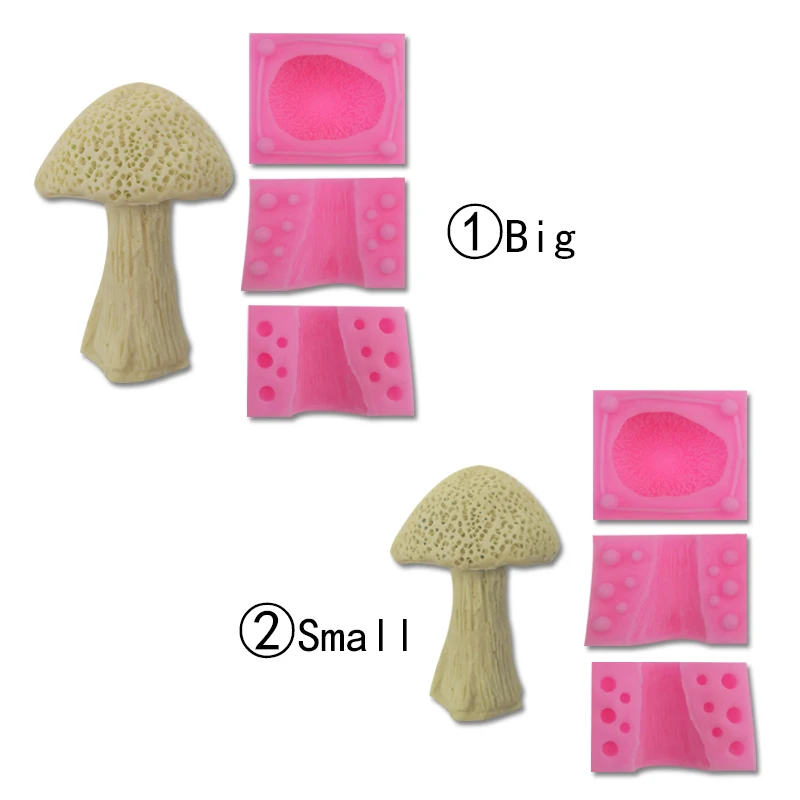 2 вида грибов 3D силиконовые формы для торта шоколадные формы садовые украшения торта инструменты помадки изделия из сахара, форма для торта