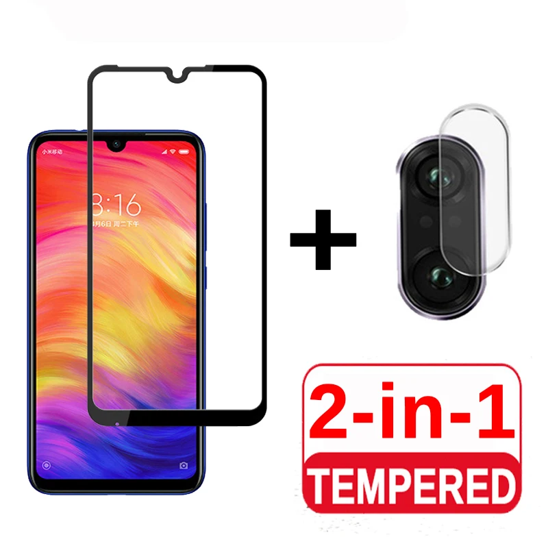 

3D Full cover Protective Glas For Xiaomi redmi note 7 6 pro 5 plus go s2 6a 4x Camera Lens Tempered Glass Screen Protector Film