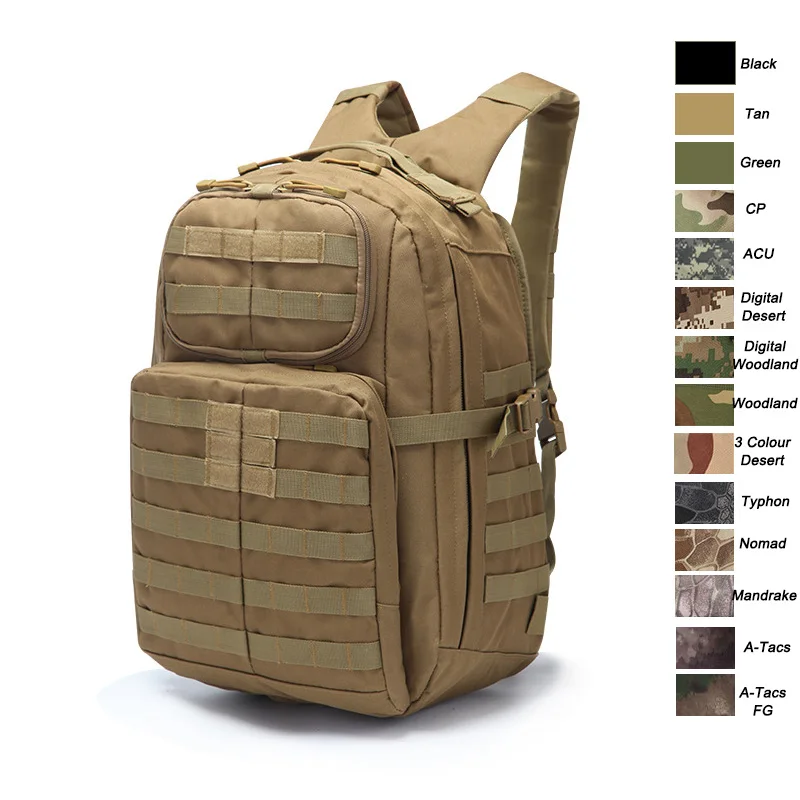 

Outdoor Tactical Pack / Bag/ Rucksack / Knapsack / Assault Combat Camouflage Tactical Molle 45L Backpack