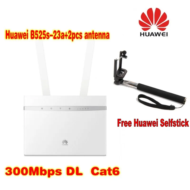 Unlock 300Mbps Huawei B525 4G LTE Cat6 CPE Wireless Router Support Access plus huawei selfie stick Unlock 300Mbps Huawei B525 4G LTE Cat6 CPE Wireless Router Support Access plus huawei selfie stick