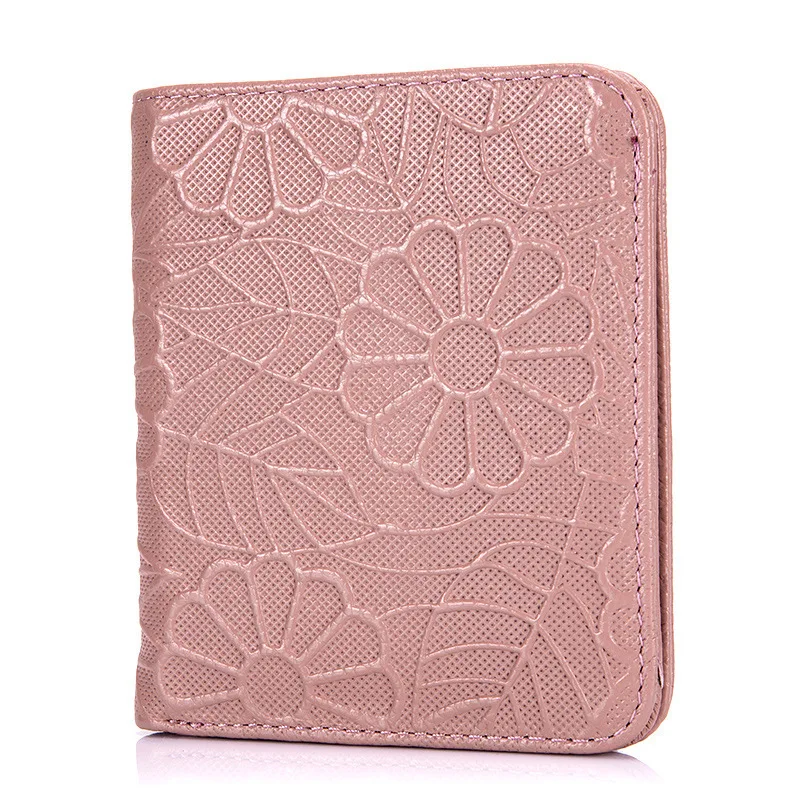 Leather Wallet With Coin Pocket Pattern