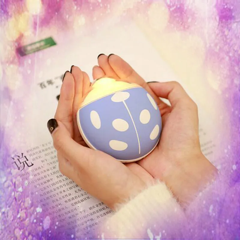 

Creative Beatles Shape USB Winter Hand Warmer LED Night Light 3500mAh Power Bank Portable Charger External Battery Bank
