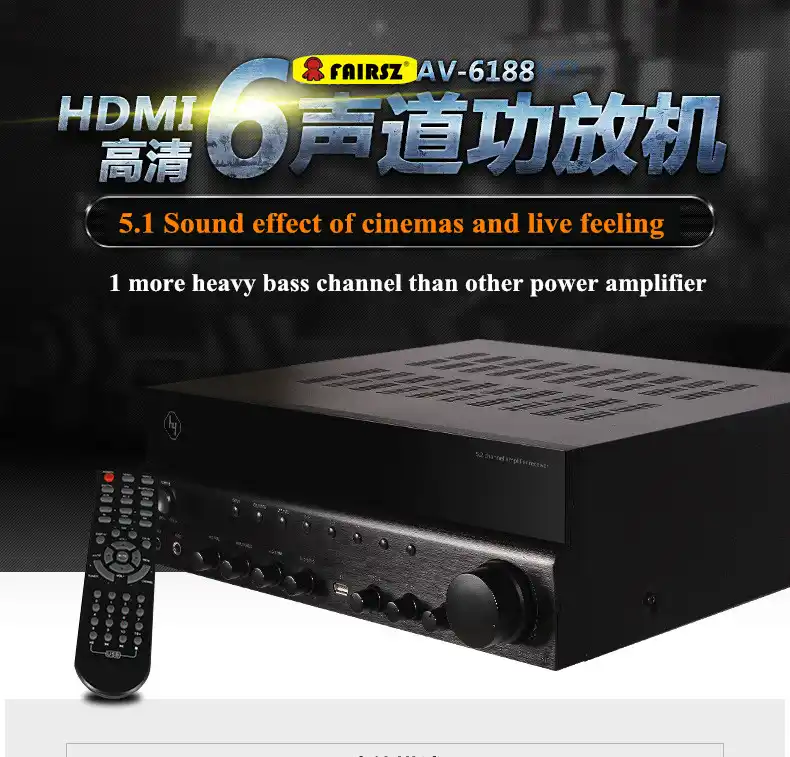 Hyper Sound Av 6188 5 1 Bluetooth Home Professional Power Amplifier Hdmi Usb Optical Coxial Aux Dvd Ac 3 Bass Channel Professional Power Amplifier Power Amplifieramplifier Hdmi Aliexpress