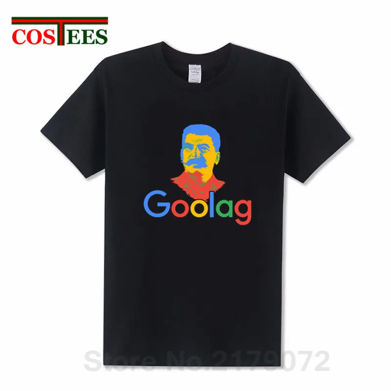 

Soviet Leader Cotton O-neck Custom Printed Tshirt Men T shirt Goolag Stalin Gulag Meme Political Dark Humor Goolag Women T-Shirt