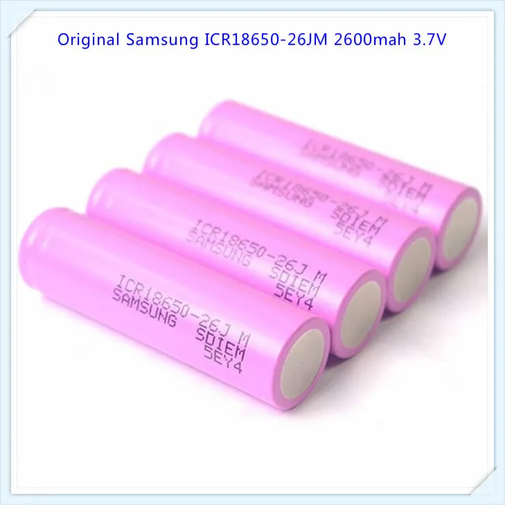100% оригинал для Samsung ICR18650 26JM 18650 2600 мАч 3 7 В литий ионный аккумулятор с плоским