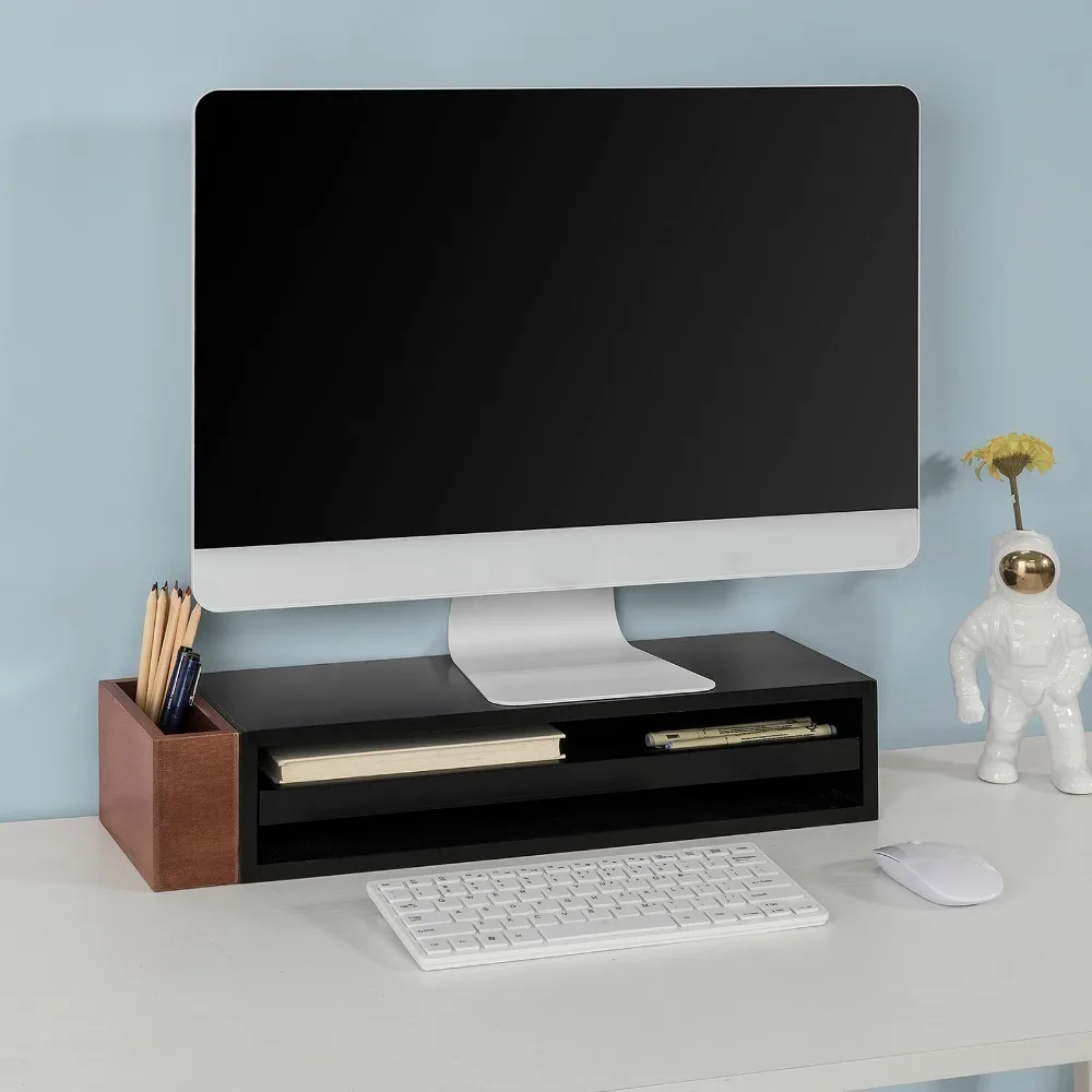 SoBuy FRG278-SCH, Monitor Stand Computer Screen Monitor Stand Monitor Riser Desk Organizer with Pen Pencil Holder SoBuy FRG278-SCH, Monitor Stand Computer Screen Monitor Stand Monitor Riser Desk Organizer with Pen Pencil Holder