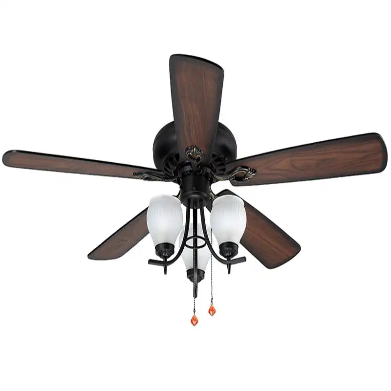 Decorative Ceiling Fan 5203 With Light Kit Pull Chain Control