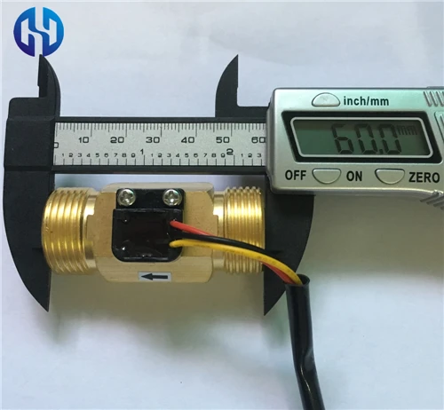 -Brass copper Hall flow sensor meter (5)