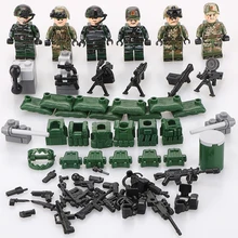 SWAT WW2 Exército Força Especial Blocos de Construção Figura do Soldado CS Alemanha Arma Arma Brinquedos Da Polícia Da Cidade Compatível LegoINGlys Militar
