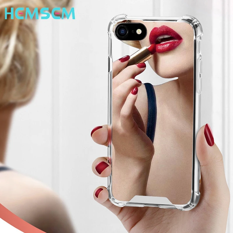 XR Mirror Phone Cases for iPhone 7 8 Plus Shockpropf TPU
