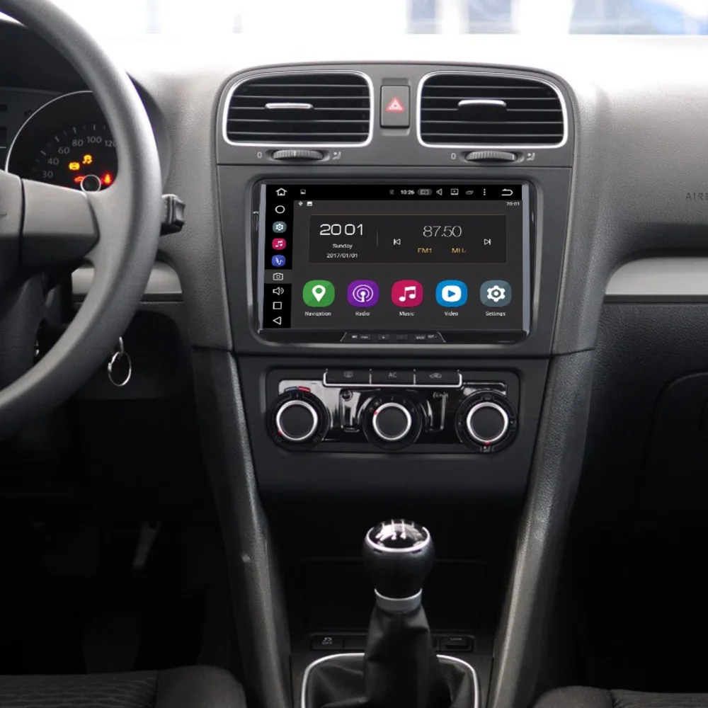 Clearance car 2 din Android stereo Head Unit for PASSAT Golf GTI polo tiguan Permanent radio navi GPS RDS 4Gb+32Gb Android 8.0 PX5 8-Core 5