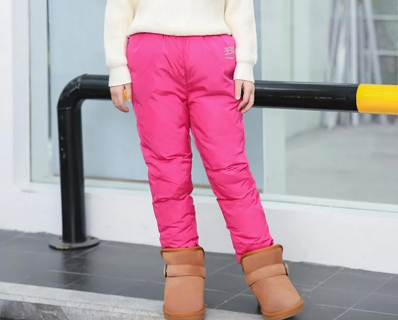 COOTELILI/зимние штаны для девочек и мальчиков-подростков; плотные теплые брюки с хлопковой подкладкой; лыжные брюки; брюки для девочек; одежда для детей ростом 100-150 см