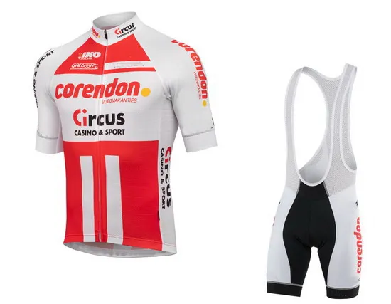 CORENDON-CIRCUS команда 3 цвета Мужская велосипедная Джерси с коротким рукавом велосипедная одежда с нагрудником шорты быстросохнущая Ropa Ciclismo