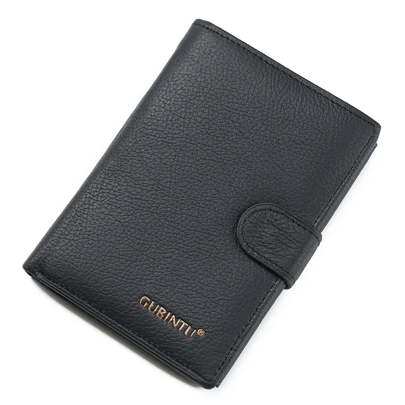 

GUBINTU 2017 New Men Wallets Credit Card Holders High Quality Vintage Brand Designer Genuine Leather Men's Wallet Purses &52