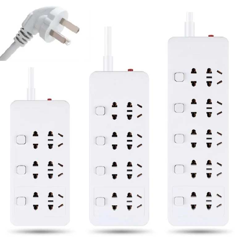Цена AU Plug to CN EU socket 1,8 м multi function power strip независимый переключатель multi hole Соединительная Панель удлинитель