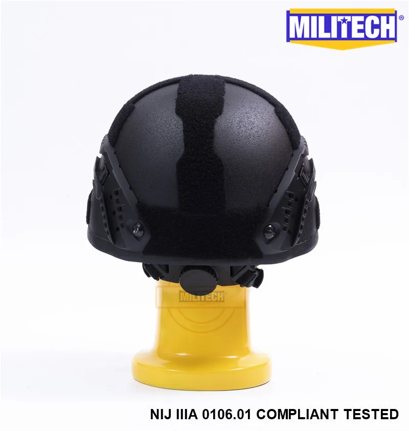 MILITECH черный BK MICH NIJ Level IIIA 3A Тактический Twaron Пуленепробиваемый Шлем ACH ARC OCC