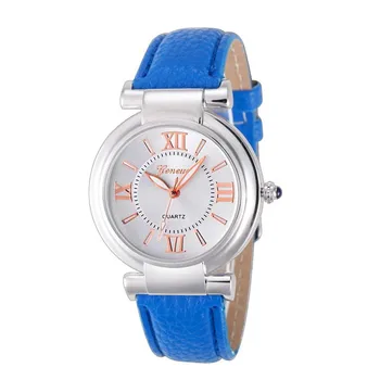 

Hot 2017 New Fashion Superior Relogio feminino Clock Women Girl Roman Numerals Leather Band Quartz Wrist Watch Bracelet Gift