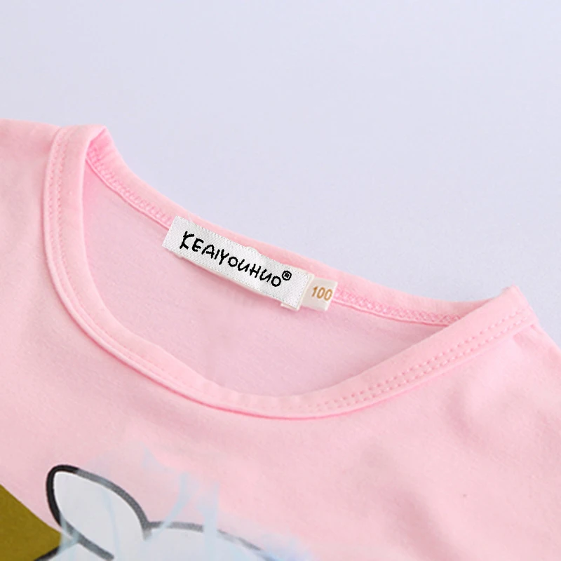 Летние Единорог праздничная одежда для маленьких девочек Комплекты одежды Моана спортивный костюм для комплект для девочек костюмы костюм для От 2 до 6 лет детская одежда