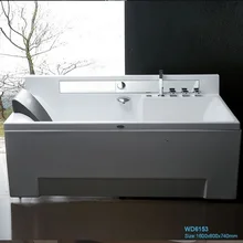 Прислонившись к стене стекловолокно акриловая гидромассажная Ванна прямоугольная гидромассажная сопла для ванны Spary jets spa RS6153