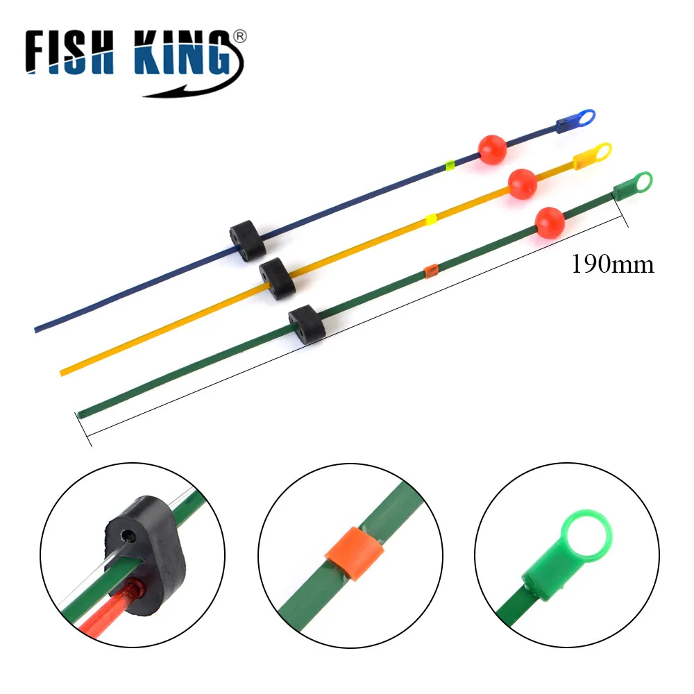 FISH KING 20шт 190 мм зимняя ледяная Удочка верхняя секция с. Вт 6-18 г Мини Удочка портативная Рыболовная Снасть