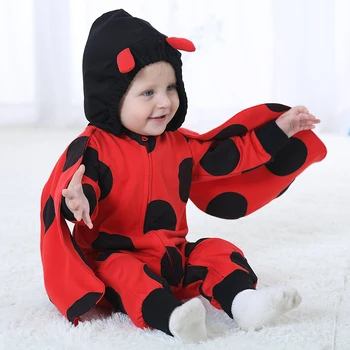 

2020 New Boys Girls Rompers Animal Design Baby Romper Flannel Jumpsuit For 0-24 Months Baby 1 2 Years Old Toddler Clothes RL3-