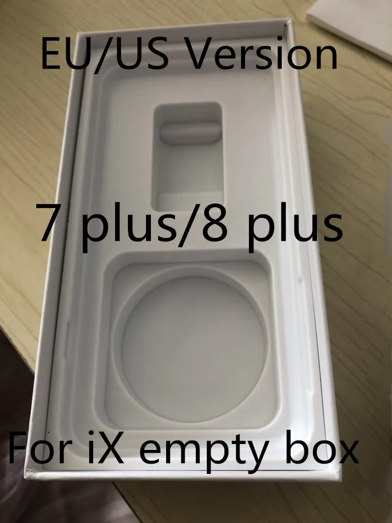 

20pcs/lot US,EU Version Retail Package Empty Packing Box for iPhone 7p/8p without Accessories With Manual Sticker phone box