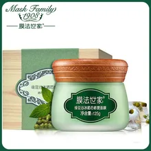 Mask Family Green Bean Smoothie Summer After Sun Repair Face Mask Mud Oil Control Whitening Moisturizing Facial Mask Face Cream