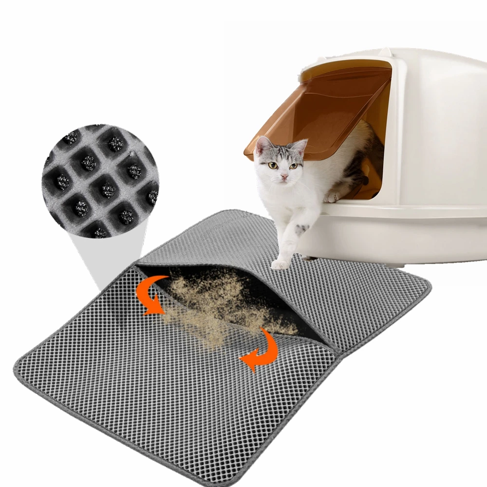 Cat Litter Trapper Mat Folding Waterproof Sifting Pad Cat Litter Mats