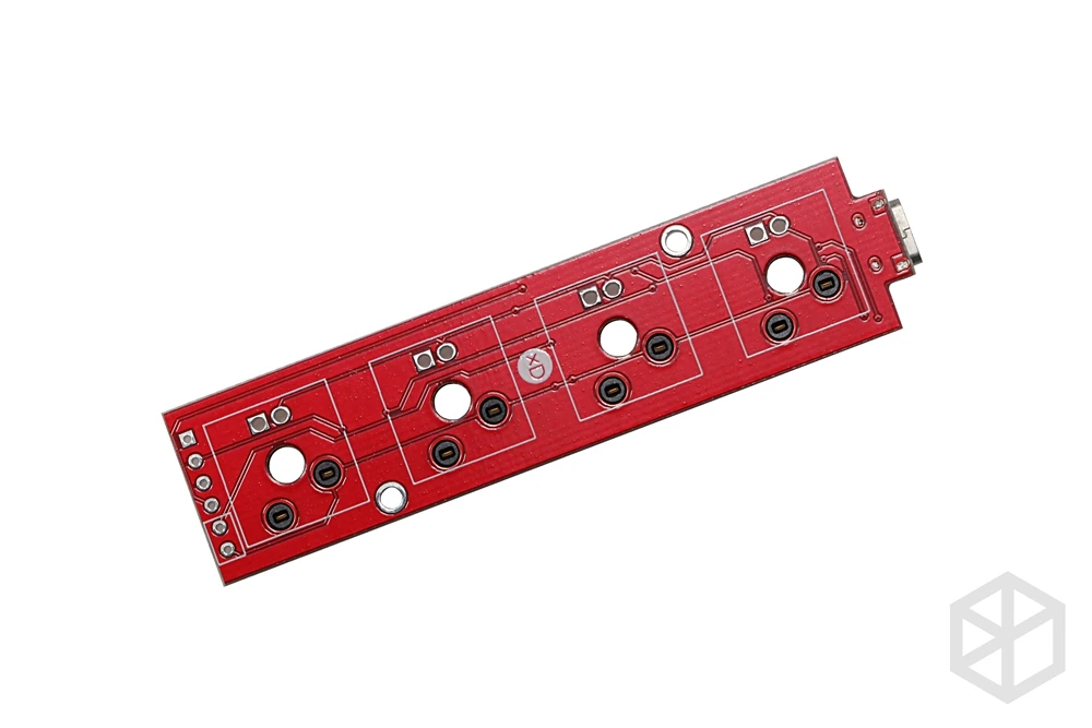 Goedkoop Xd004 Xiudi 4% Custom Mechanische Toetsenbord 4 Toetsen Schakelaar Leds Pcb Geprogrammeerd Hot Swappable Macro Key Zilver Case Micro poort