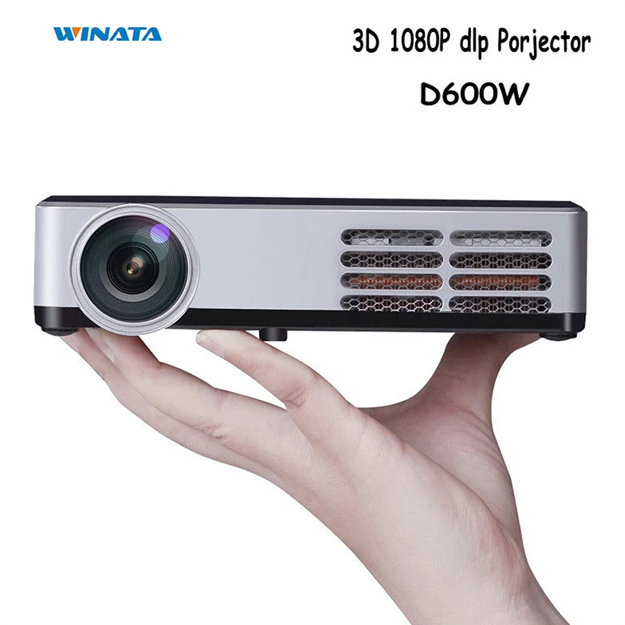 

DLP Mini Projektor HD 1080P WiFi Digital Home Theather Projector 3D Tv Proyector for DVD PC Laptop TV-Box PSP 2016