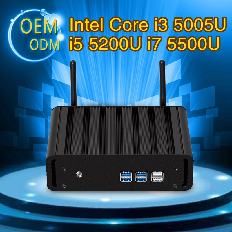 Mini PC Core i5 5200U i7 5500U i3 5005U Dual Core 8G RAM 128G SSD With