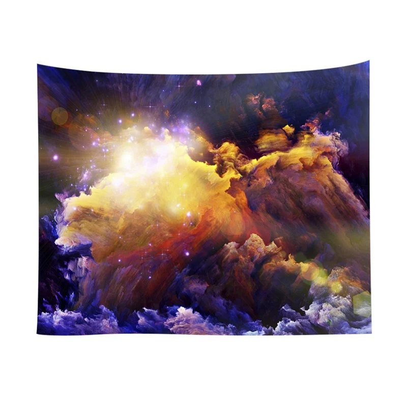 Galaxy Starry Tapestry Universe Printed Wall Hanging Tapestry Polyester Fabric Wall Decor Beach Towel Bedspread Picnic Blanket