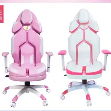Розовый Прекрасный anchorman компьютерный стул используется для жизни в современном и простом студенческом общежитии с поворотным механизмом