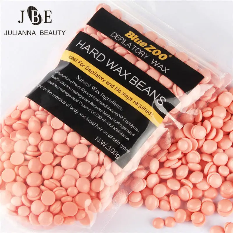 100g Bag No Strip Depilatory Hot Film Hard Wax Pellet Waxing Bikini
