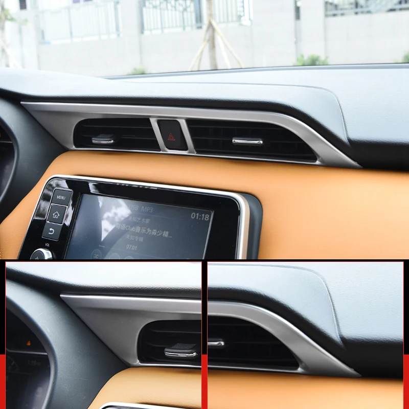 LHD для Nissan Kicks 2016 2017 2018 ABS Матовый кондиционер вентиляционное отверстие Крышка