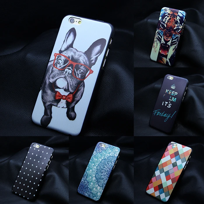 Misscase чехол для телефона iPhone 6 6S плюс 5 5S SE с принтом милых животных цветы ПК Жесткий