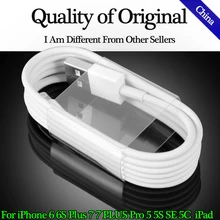 original USB Cable Fast Charging Mobile Phone Data Charger Cable For Apple iPhone 6 6S PLUS 7 7 PLUS Pro 5 5S 5C SE iPad Cable