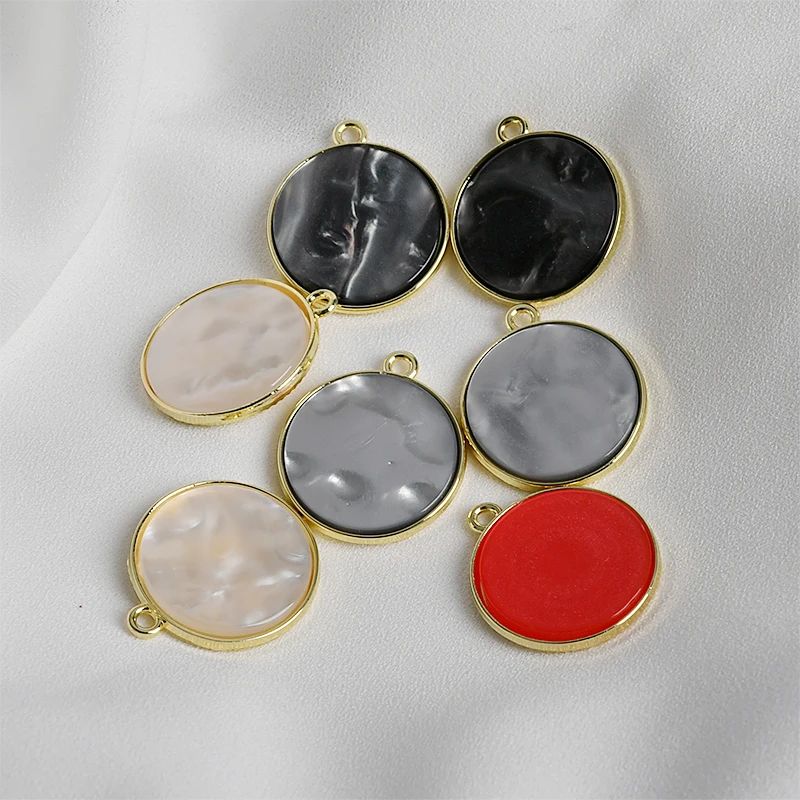 

Korean temperament simple hundred imitation shell small ring super Fairy pendant diy jewelry earrings Accessories Materials