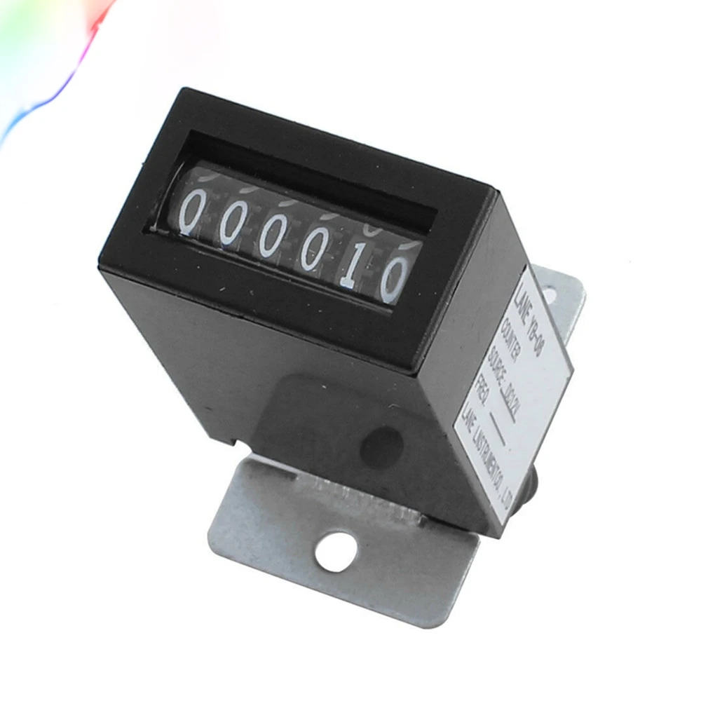 

Black Plastic Shell DC12V YB-06 6 Digits Lockable Electromagnetic Counter
