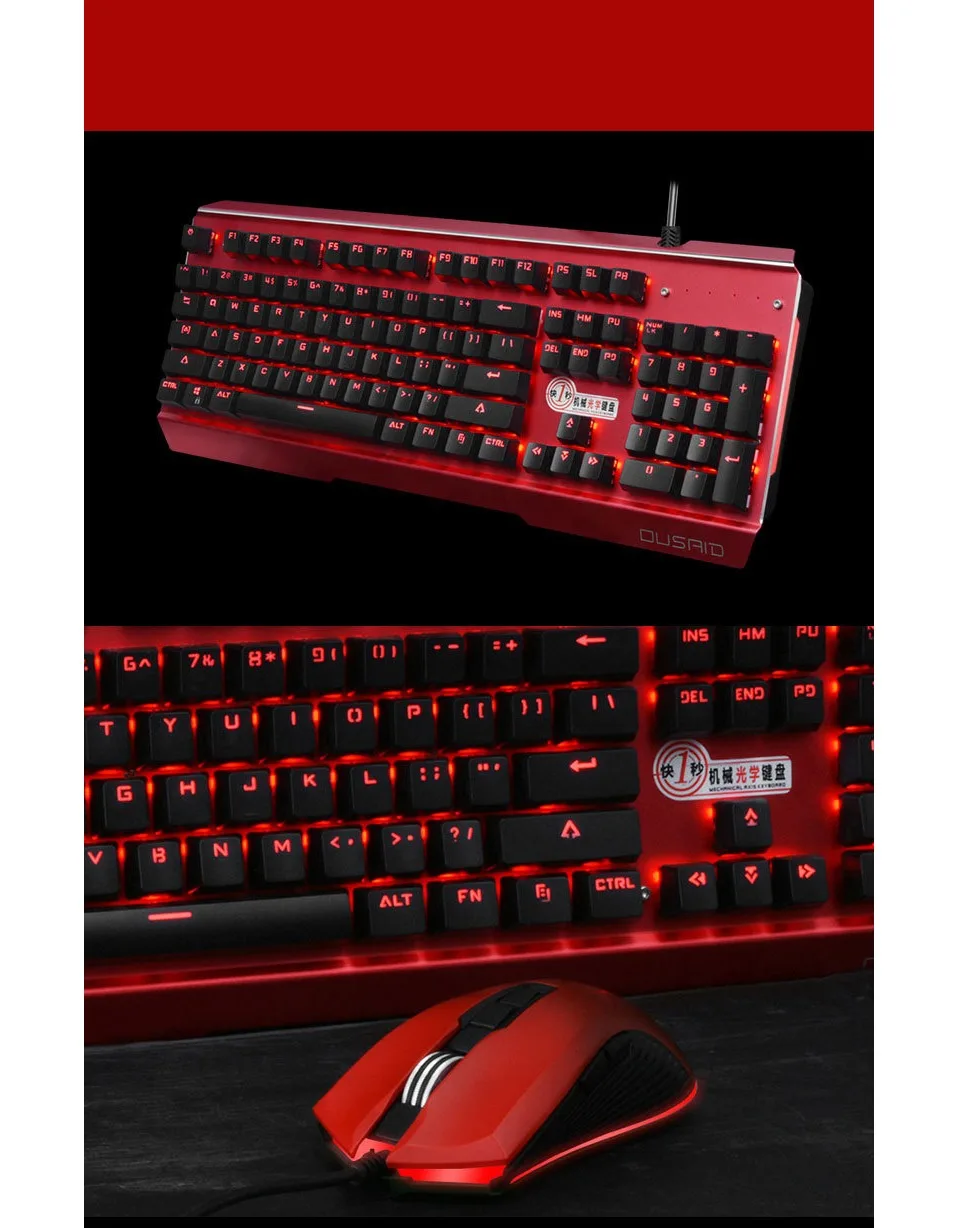 Игровая механическая клавиатура usb tastatur teclado gamer clavier klawiatura pc с подсветкой computador teclado mecanico mechanical