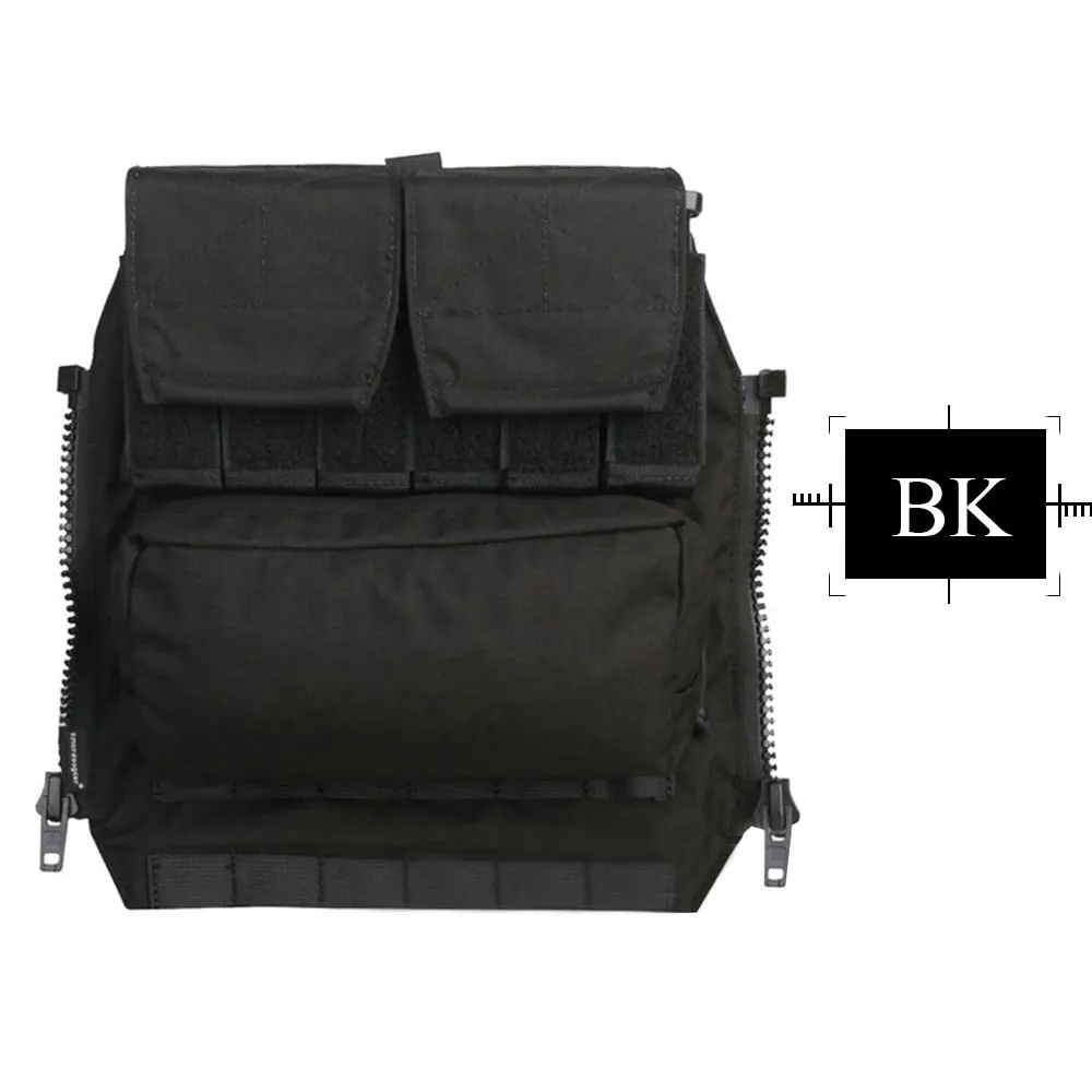 EMERSONGEAR рюкзак с молнией на панели для AVS JPC 2,0 CPC Жилет Охотничий страйкбол Пейнтбол боевой рюкзак мультикам черный EM9286 - Цвет: BK