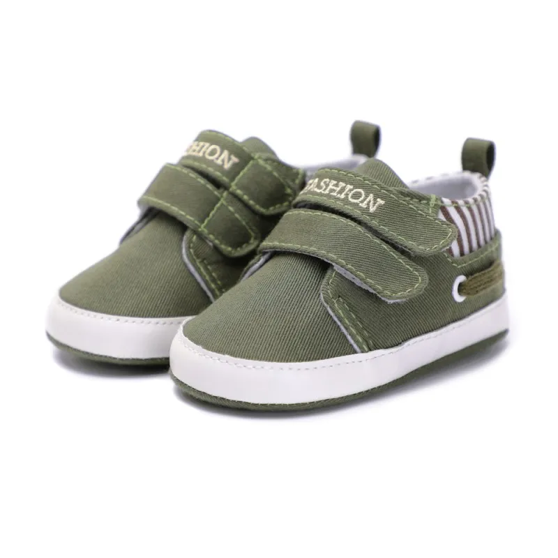 

New Baby Boys Girls Canvas Shoes High Quality Two Strap Newborn Baby Toddler Fashion First Walkers For 0-18 Month hot