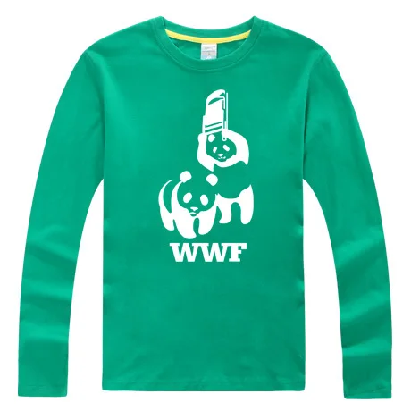 Рубашка с расцветкой «панда» забавная футболка вечерние футболки Высококачественная футболка с изображением панды больших размеров S-6XL светится в темноте - Цвет: 2 green