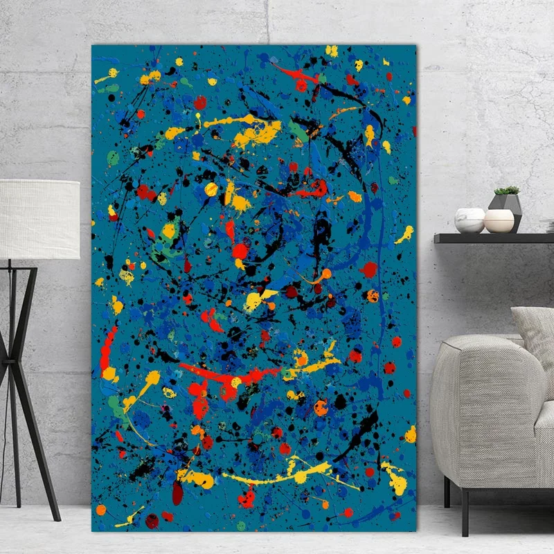 

Jackson Pollock Abstract Art Painting Print Wall Poster for Living Room Decoration
