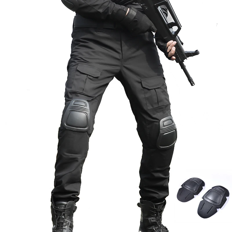 

Military Cargo Pants Men Tactical Camouflage Pants Airsoft Army Paintball Combat Clothes Knee Pads Working Camo Cargo Trousers