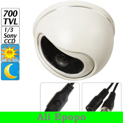 

5 PCS/LOT1/3" Sony Effio-E Color CCD 700tvl Dome HD Plastic CCTV Camera with OSD Menu,for Security Surveillance