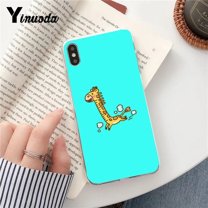 Flying Shark And Giraffe Funny Cartoon