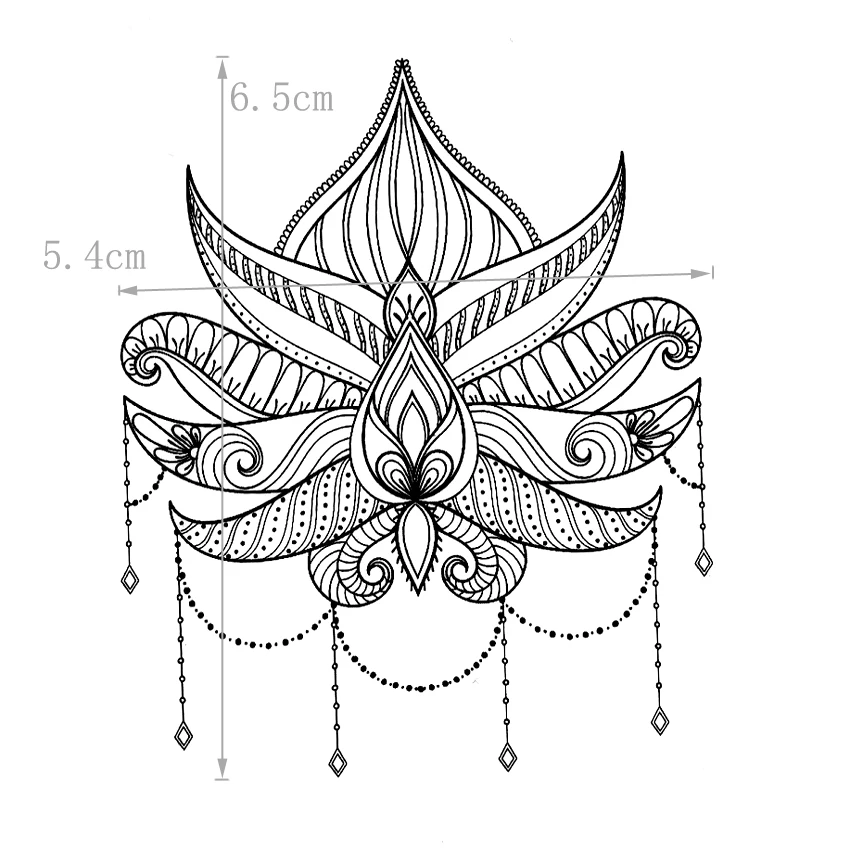 Водонепроницаемый цветок лотоса, временные татуировки для мужчин, поддельные татуировки, красота, цветок, татуировки, рукава, Временные татуировки, A Prueba De Agua