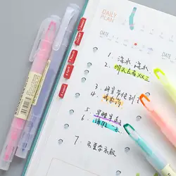 7 цветов Выделите цвета книги по искусству ist Dual Head эскиз Маркеры Набор для Manga школьный рисунок маркер ручка дизайнерские поставки